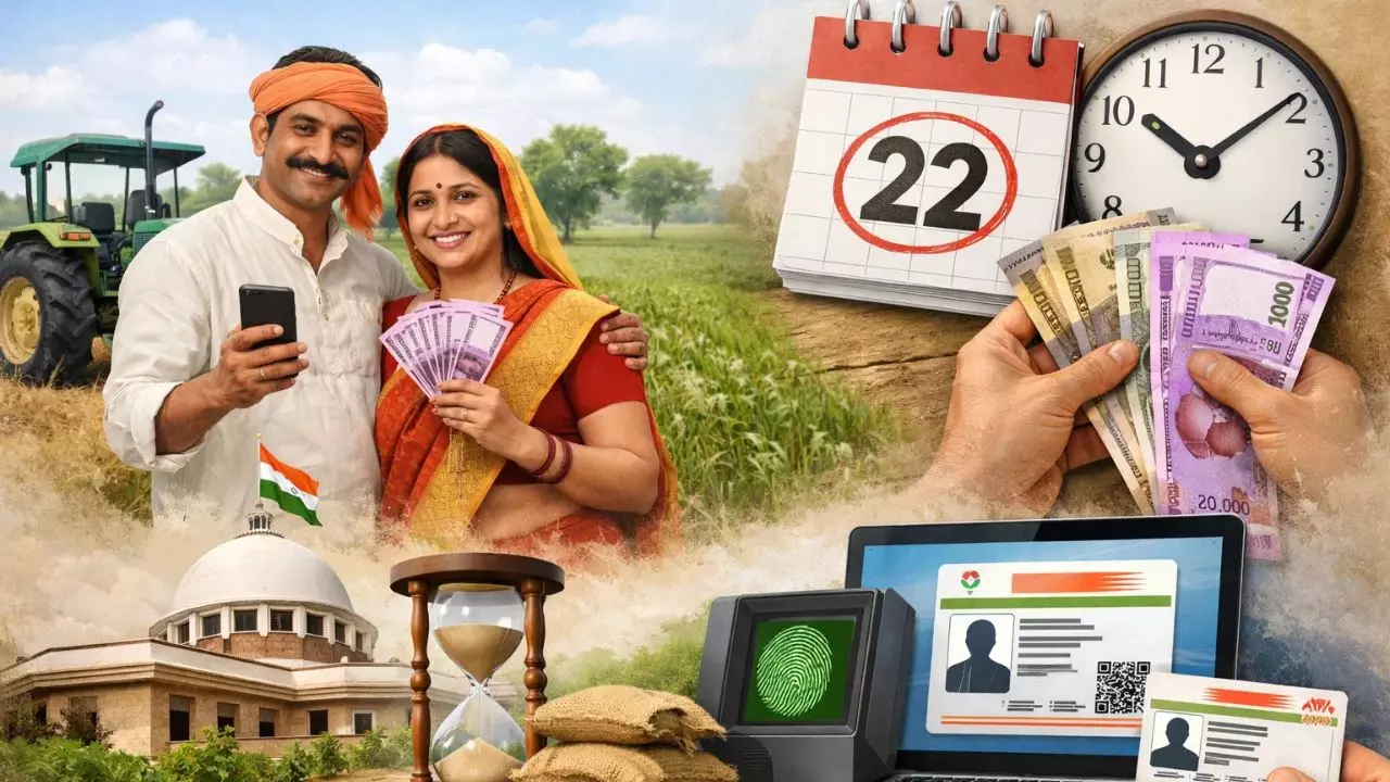 PM Kisan 22nd Installment Update: ₹2000 Payment Date, eKYC Rules & Beneficiary List Check